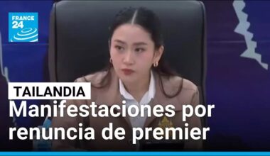 Manifestantes en Tailandia piden la renuncia de la primera ministra Paetongtarn Shinawatra