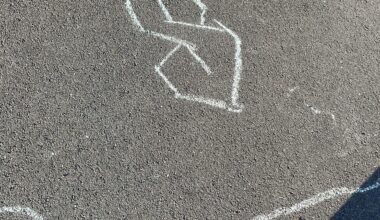 The Kids Are Gunna Be Alright (2025 - chalk on tarmac, artist unknown)
