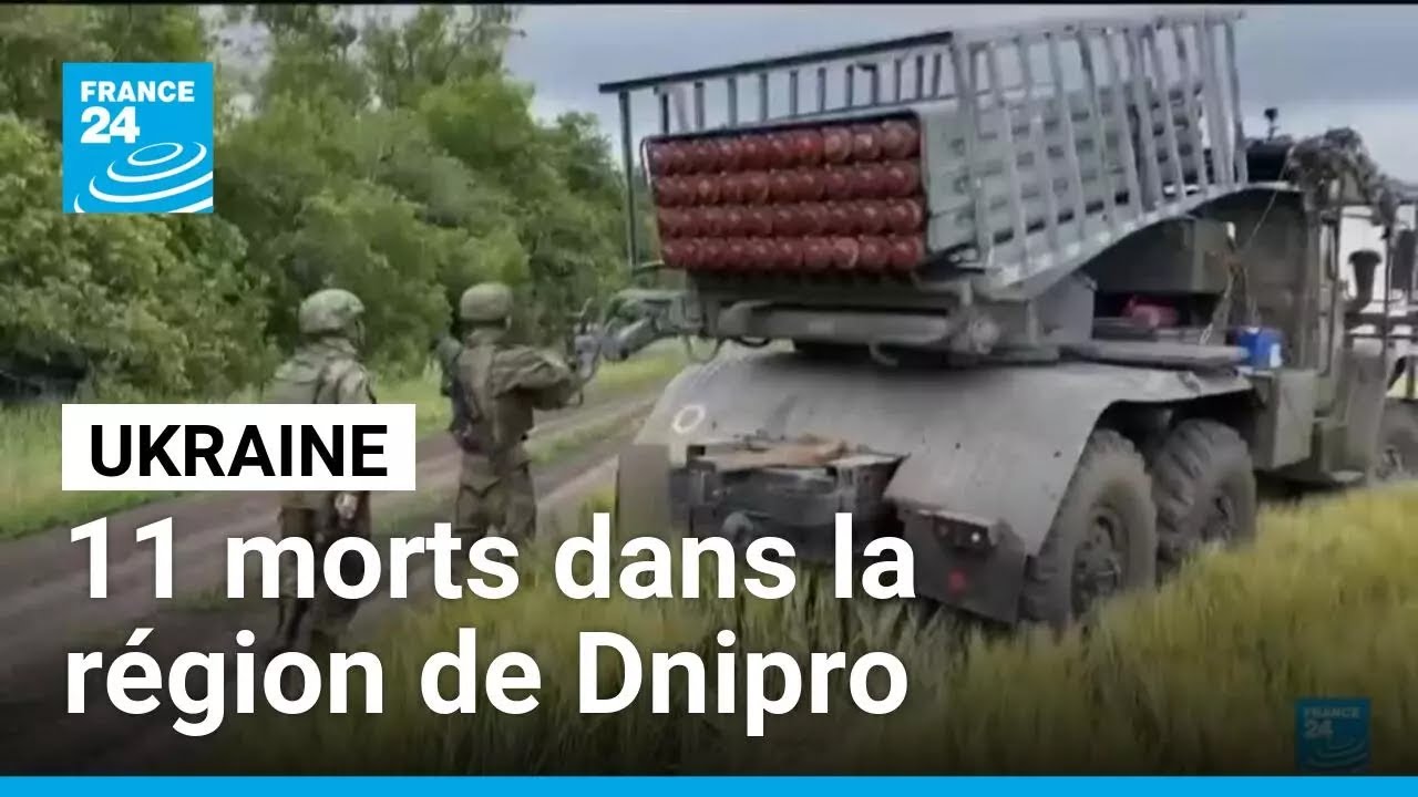 Ukraine : au moins onze morts dans des frappes russes dans la région de Dnipropetrovsk