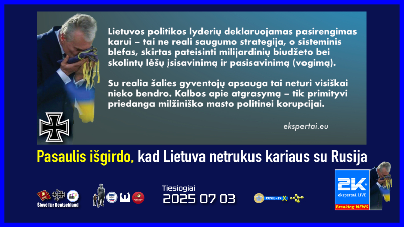 Pasaulis išgirdo, kad Lietuva netrukus kariaus su Rusija