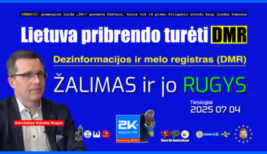 Lietuvai DMR būtinas kaip grynas oras ir gėlas vanduo