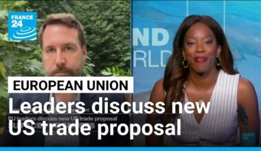 EU leaders discuss new US trade proposal • FRANCE 24 English
