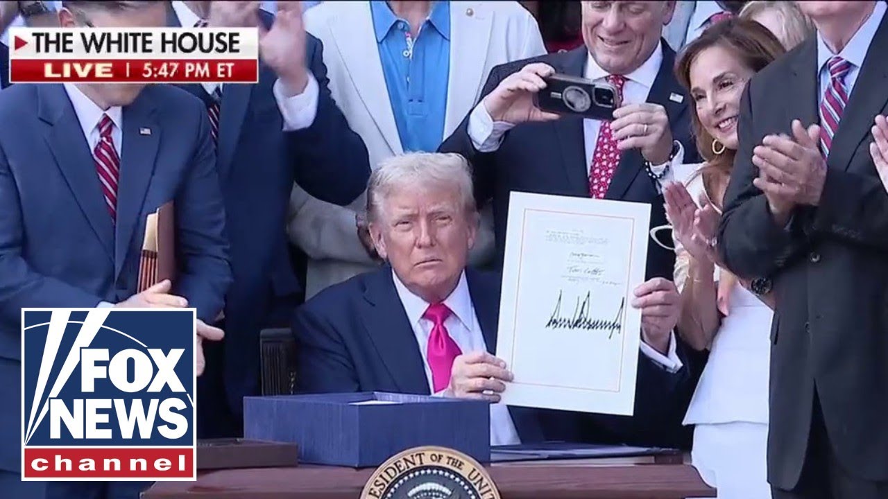 President Trump signs the 'big, beautiful bill' into effect
