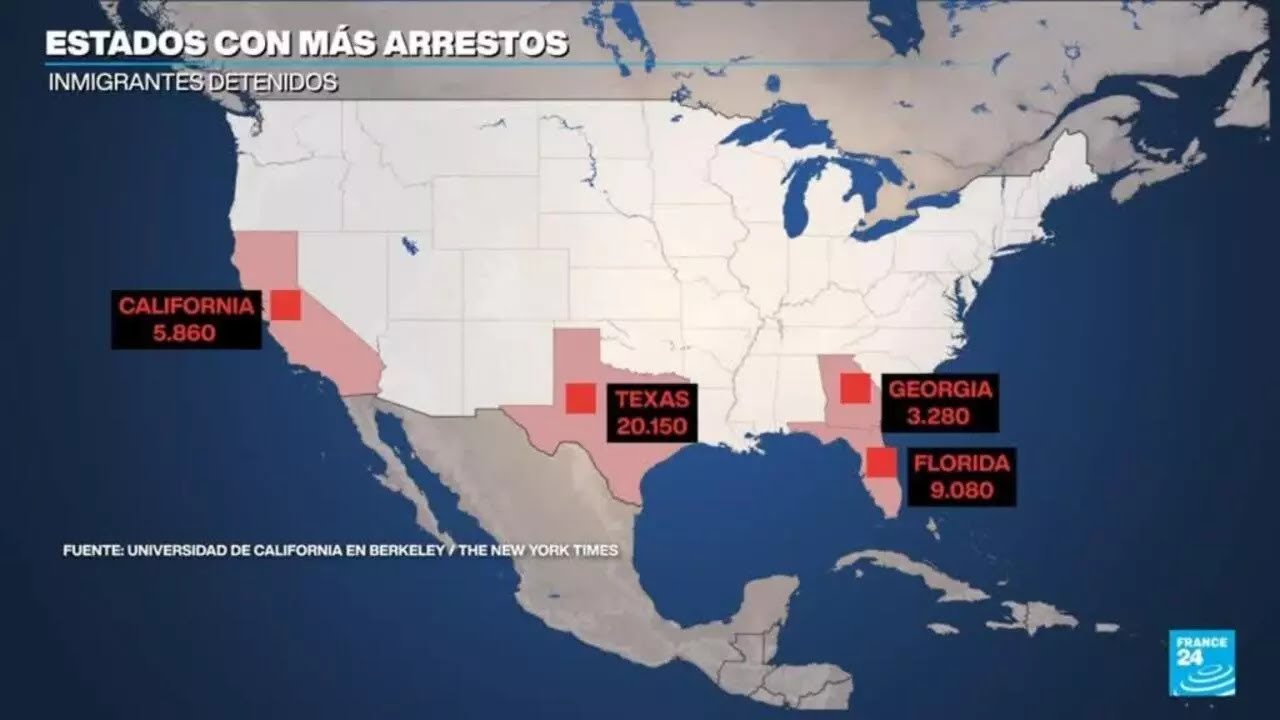 EE. UU.: detenciones de inmigrantes irregulares en EE. UU. aumentan tras regreso de Trump