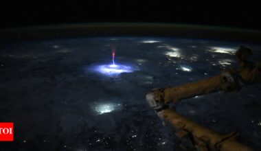 Red 'sprite' in space: Nasa astronaut shares elusive atmospheric phenomena; aids TLE research