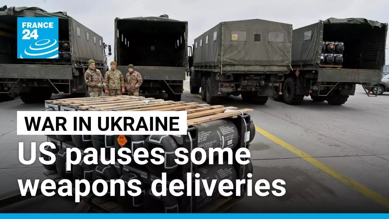 US pauses some weapons deliveries to Ukraine over depleting military stockpiles • FRANCE 24