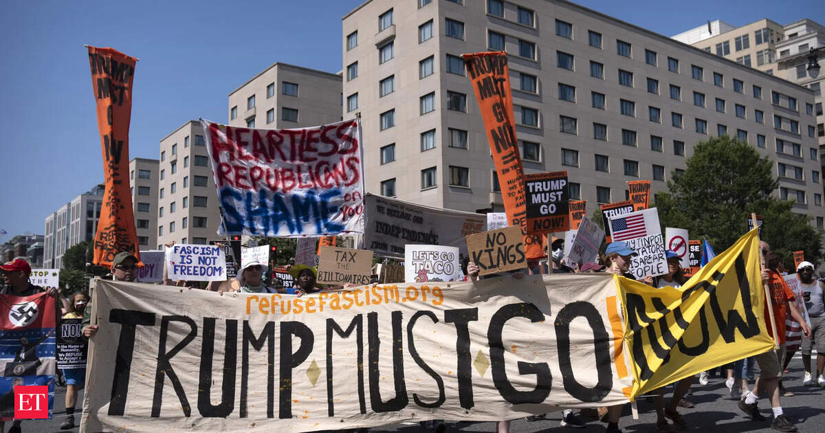 Trump approval ratings collapse across America as July Fourth protests erupt in fury over economy, immigration, and sweeping social cuts