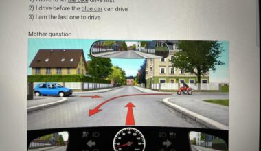 German driving license course - test question
