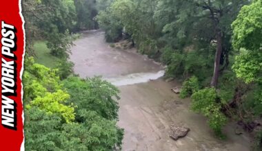 Shocking video shows how quickly the Texas flood waters rose over 20 feet in as little as 37 minutes