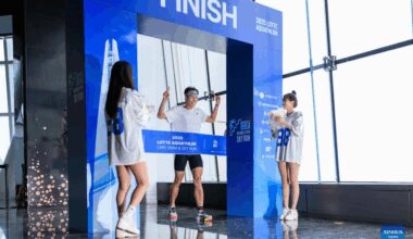 2025 Lotte Aquathlon competition held in Seoul, South Korea-Xinhua