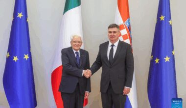 Italian president pays visit to Croatia-Xinhua