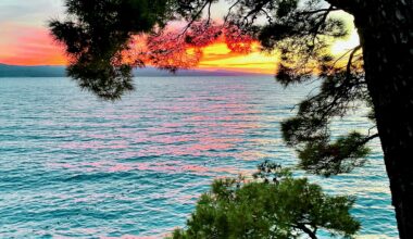 Sunset in Brela