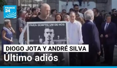 Diogo Jota y André Silva fueron despedidos en emotivo funeral • FRANCE 24 Español