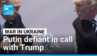 Putin says he won't back down from Ukraine goals in hour-long call with Trump • FRANCE 24 English