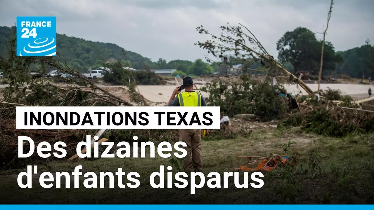 Une trentaine d'enfants portés disparus après les inondations meurtrières au Texas • FRANCE 24