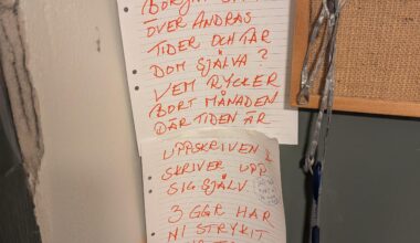 Lappar i tvättstugan är det finaste vi har