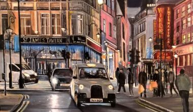 'Late night Soho' (My latest Oil Painting of London)