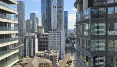Took this photo from the Novotel Hotel in Canary Wharf, wanted to share it