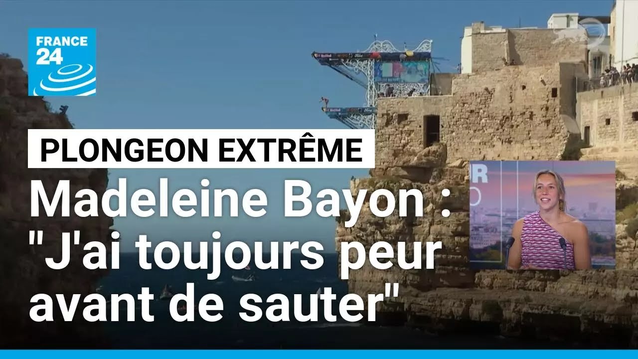 Plongeon extrême : La Française Madeleine Bayon repousse les limites • FRANCE 24