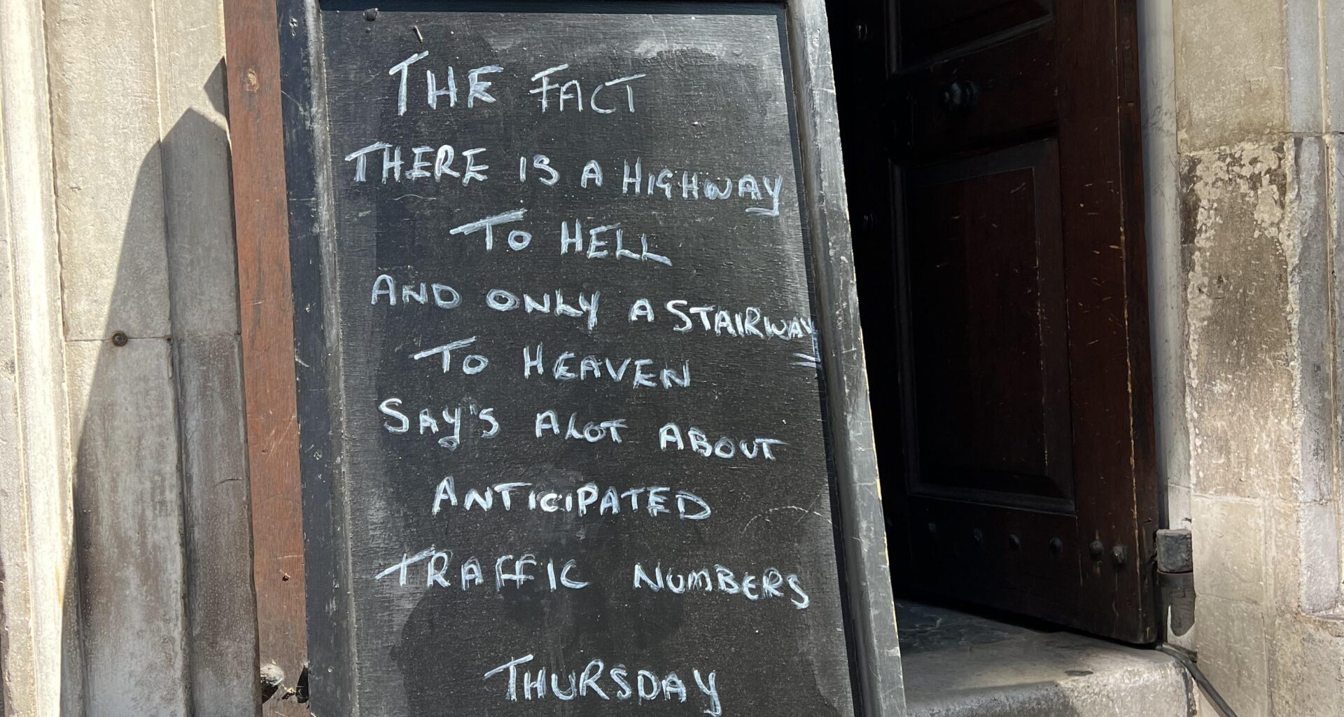 This church got jokes…