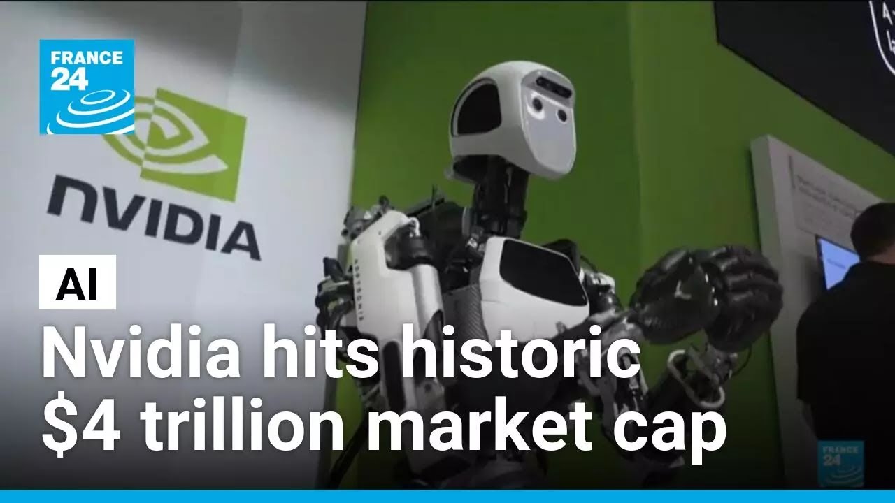 Nvidia hits historic $4 trillion market cap amid AI boom • FRANCE 24 English