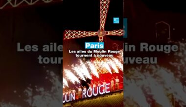 Les ailes du Moulin Rouge tournent à nouveau, plus d'un an après leur chute • FRANCE 24