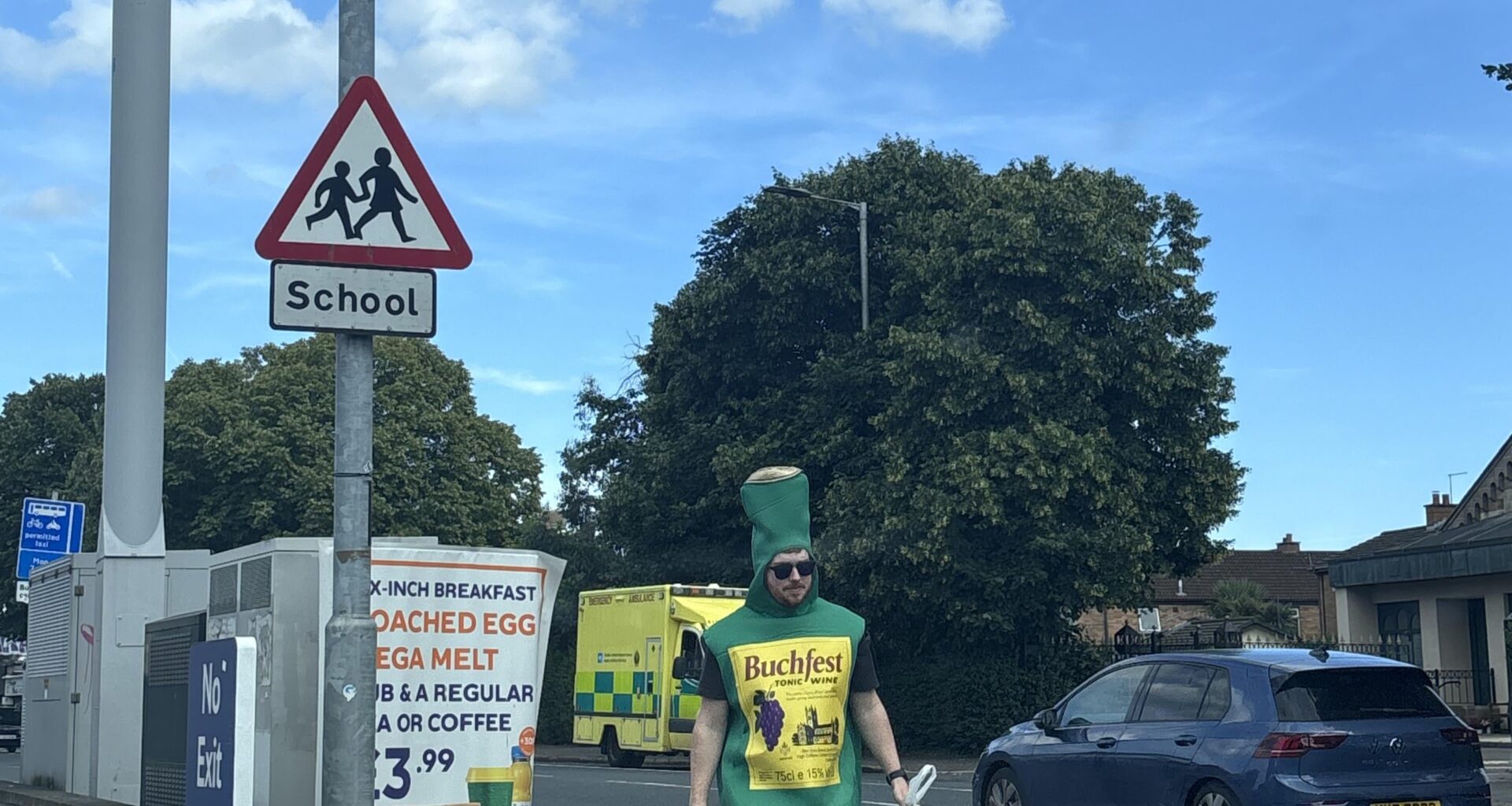 Benedictine Monk Spotted, Upper Newtownards Road