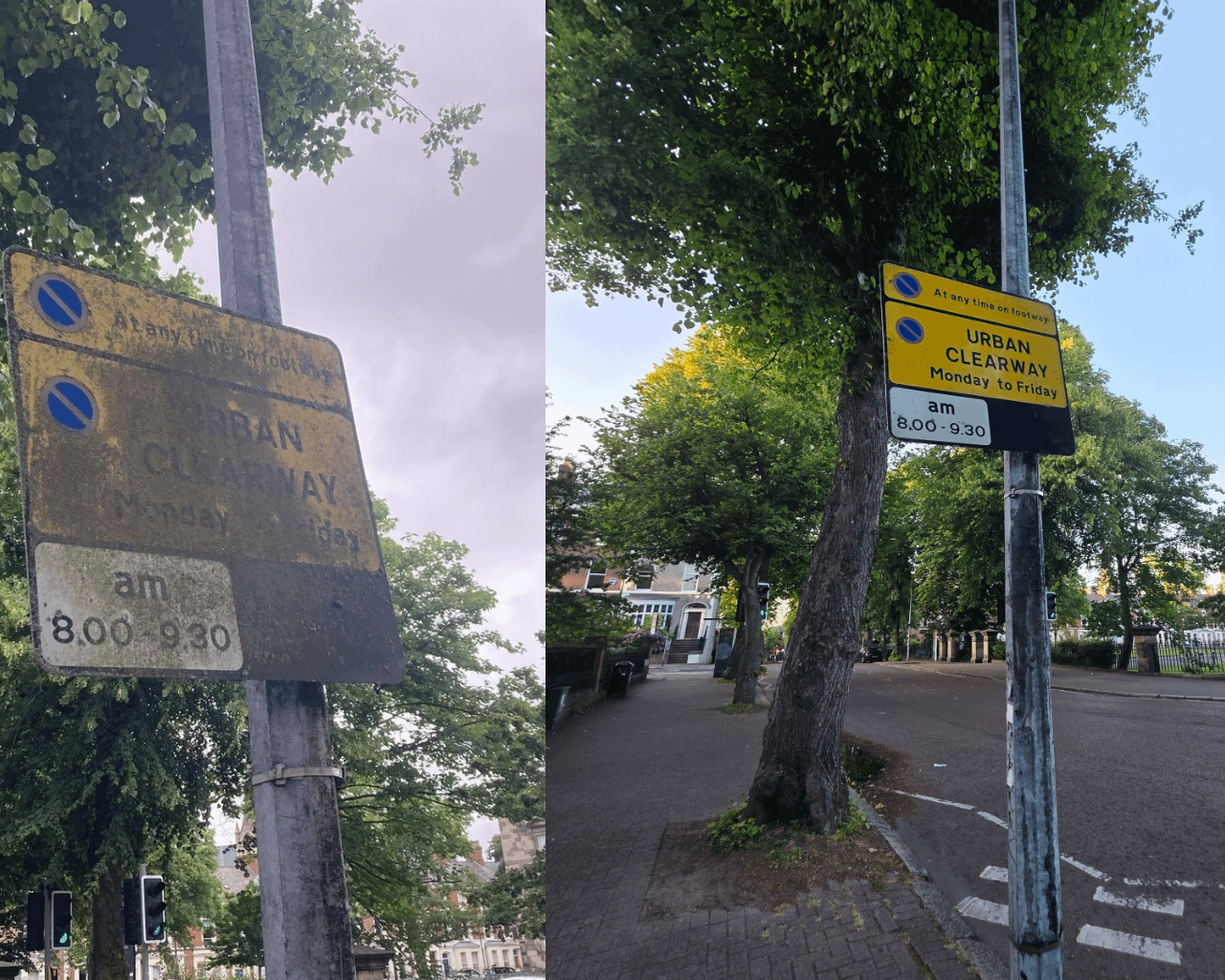 Just letting you know I cleaned the sign in college green