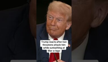 Trump reacts after Iran threatens to kill him while sunbathing