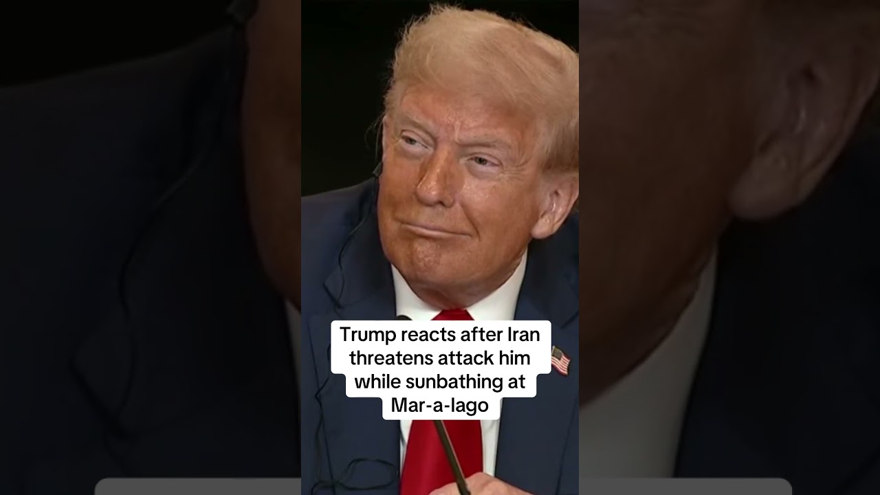 Trump reacts after Iran threatens to kill him while sunbathing
