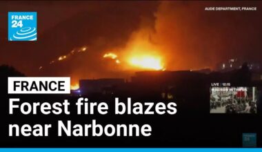 Residents evacuated as forest fire blazes in southern France • FRANCE 24 English