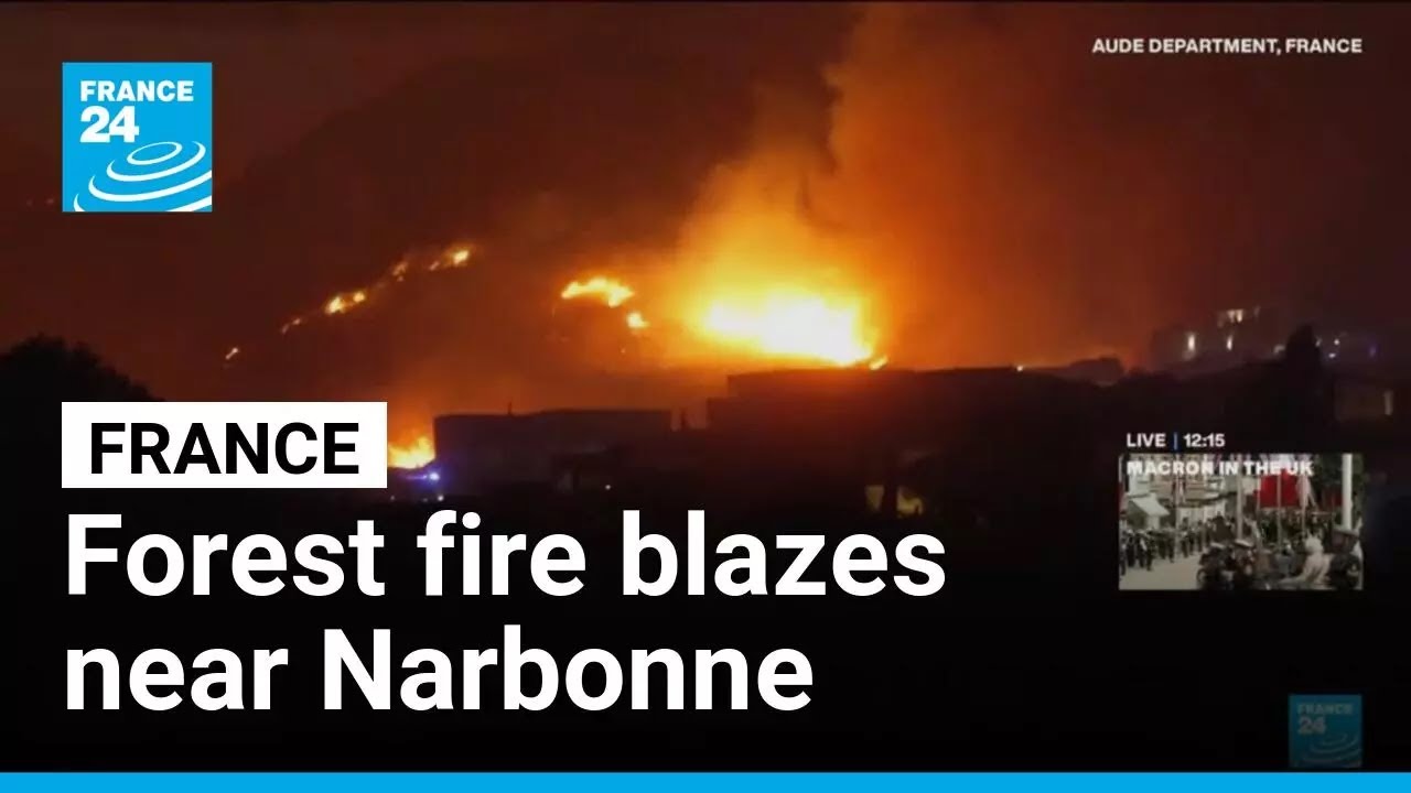 Residents evacuated as forest fire blazes in southern France • FRANCE 24 English