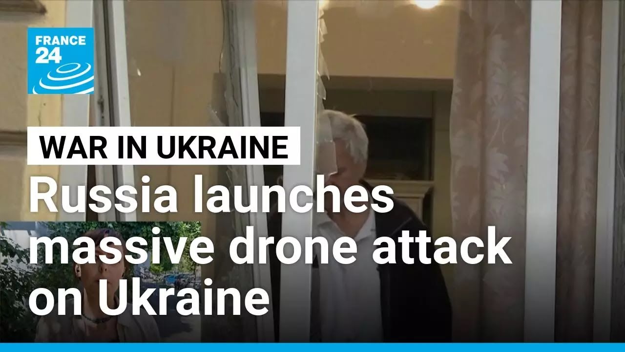 Russia fires barrage of drones and missiles towards Ukraine • FRANCE 24 English