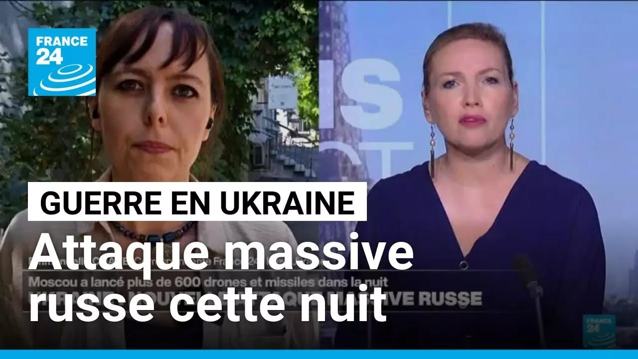 Guerre en Ukraine: nouvelle attaque massive russe dans la nuit • FRANCE 24