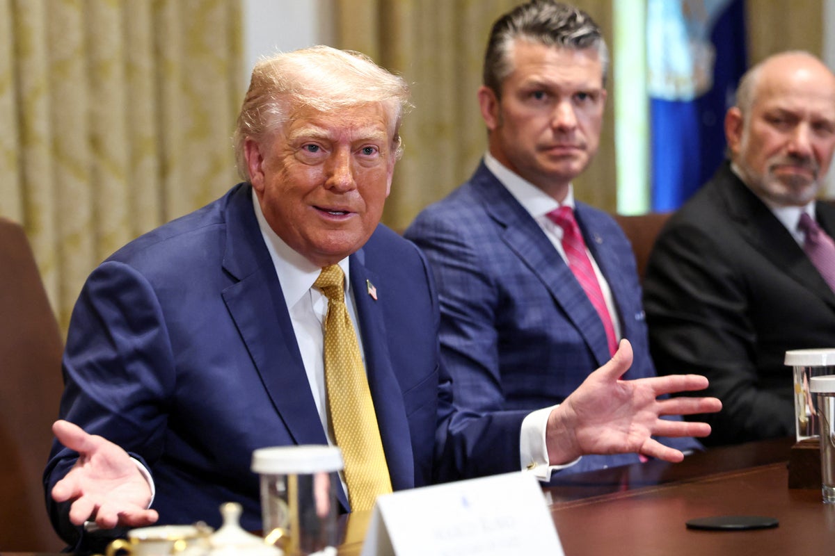 Trump calls Hegseth ‘Secretary of War’ as he confuses drone video for Fox News appearance