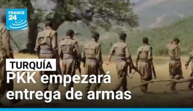 Turquía: PKK anuncia que iniciará entrega de armas • FRANCE 24 Español