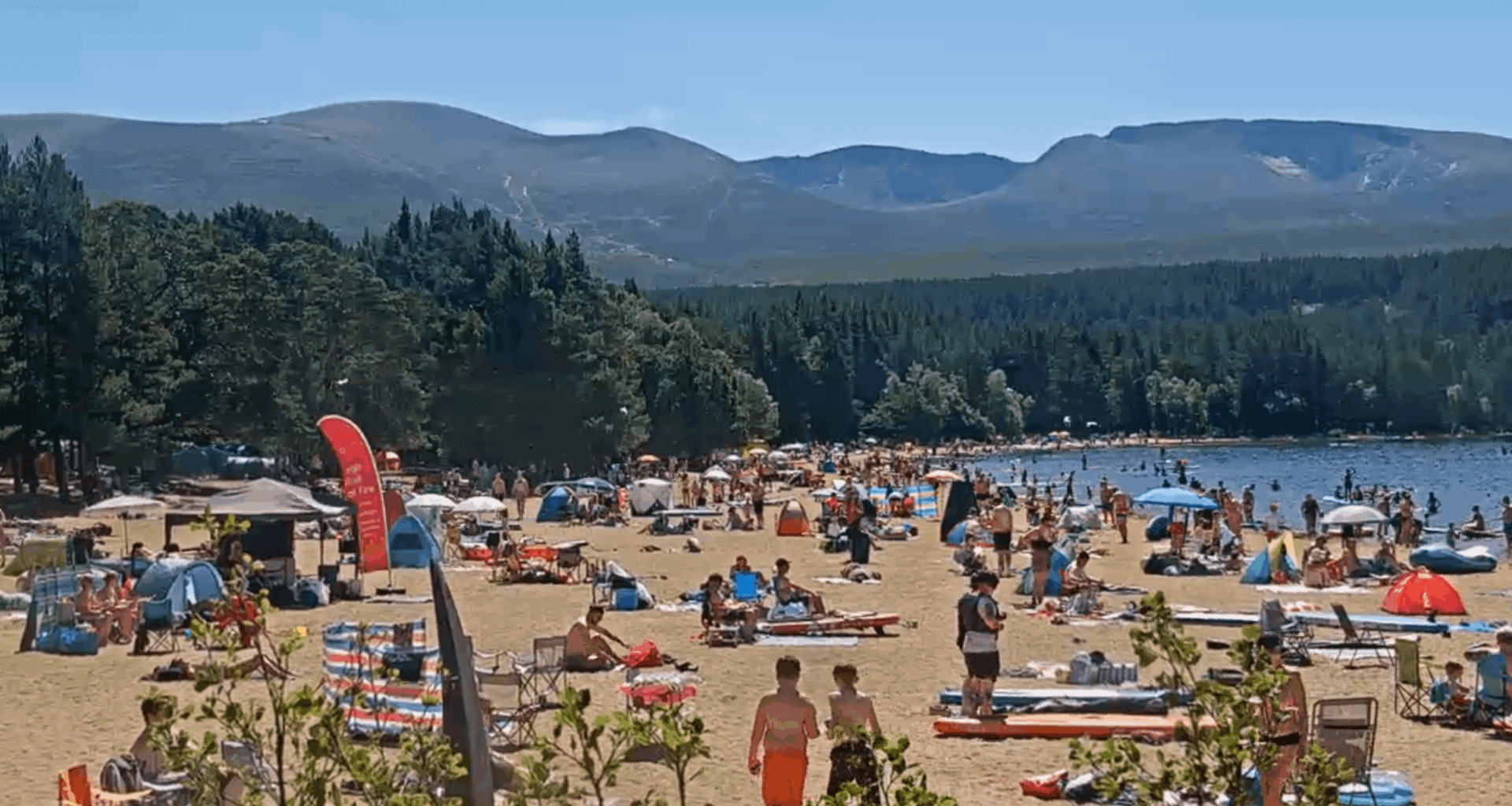 Loch Morlich on the hottest day of the year