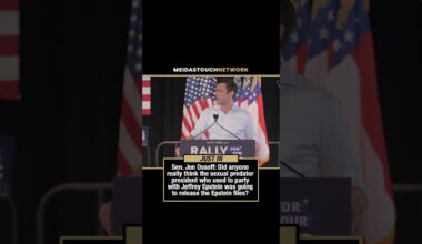 WHOA! Ossoff CALLS OUT Trump over EPSTEIN in front of crowd