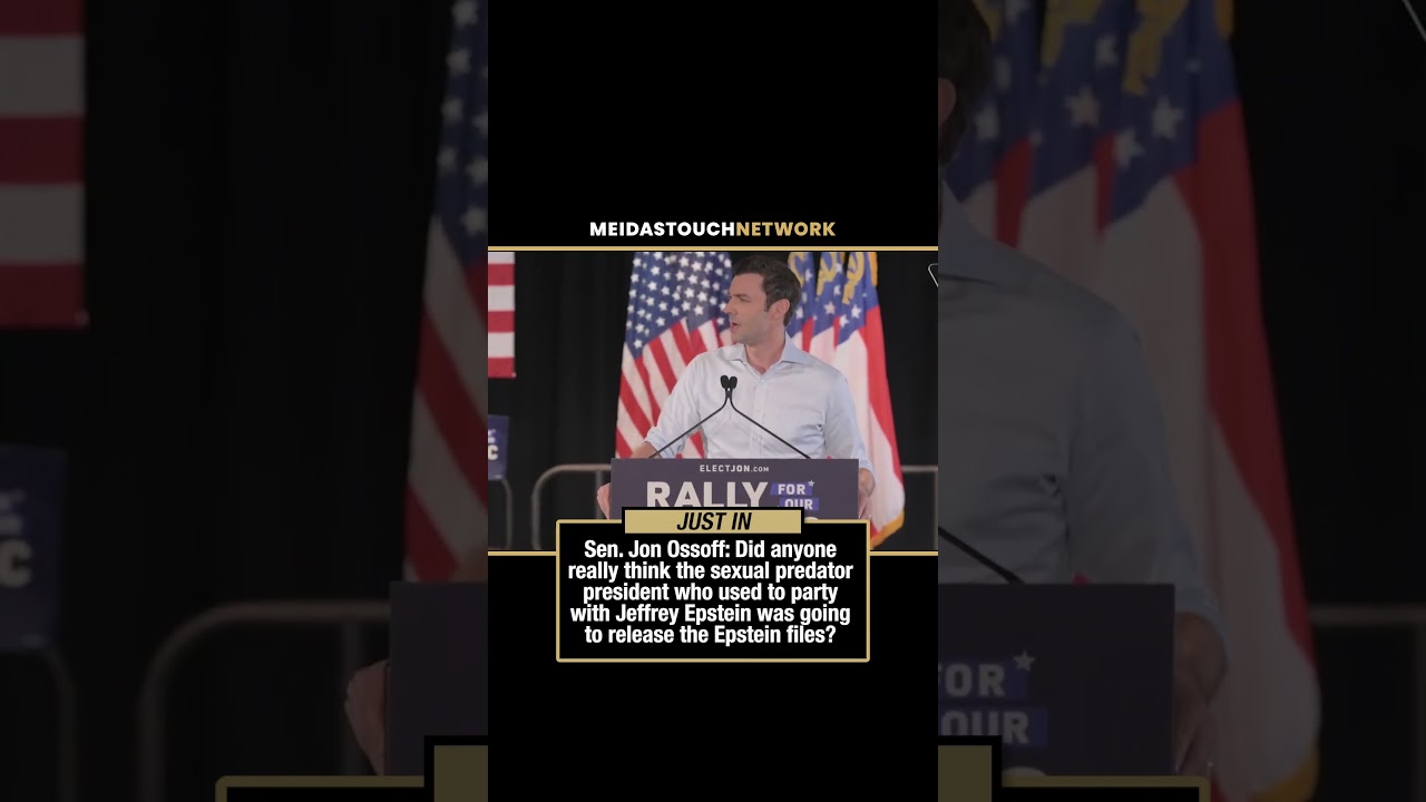 WHOA! Ossoff CALLS OUT Trump over EPSTEIN in front of crowd