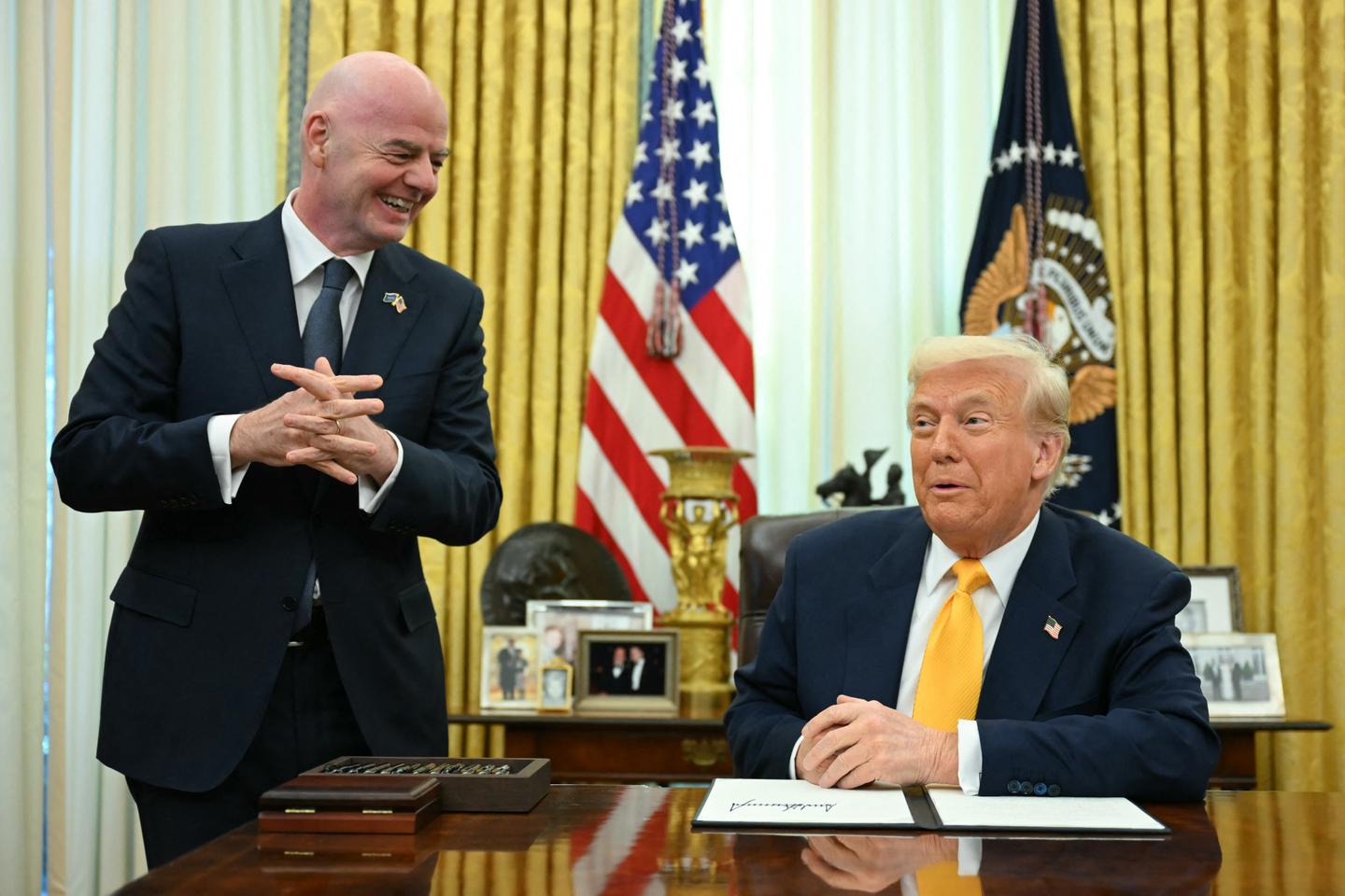 Trump and Infantino's 'bromance' at the Club World Cup