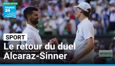 Sport : Alcaraz défendra sa couronne à Wimbeldon face à Sinner • FRANCE 24