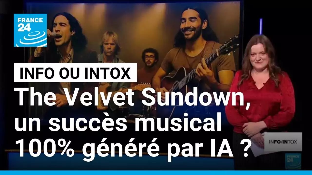 "The Velvet Sundown" généré par IA : le carton d'un groupe qui ... n'existe pas ? • FRANCE 24