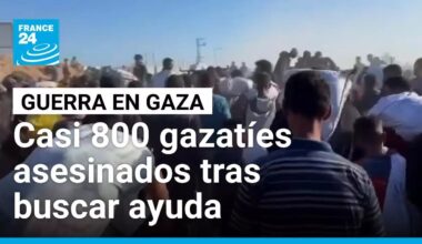 ONU: casi 800 gazatíes han sido asesinados mientras buscaban ayuda humanitaria