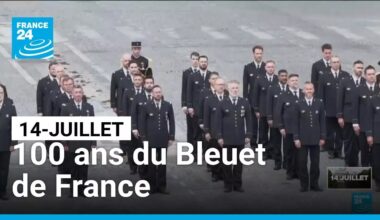 Défilé du 14-Juillet : hommage aux 100 ans du Bleuet de France • FRANCE 24