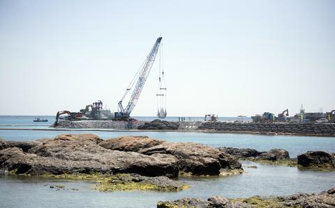 Weather worries pause work on long-delayed Marine Corps airfield on Okinawa