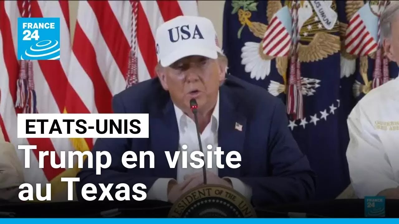 Etats-Unis: Trump en visite au Texas après les inondations meurtrières • FRANCE 24