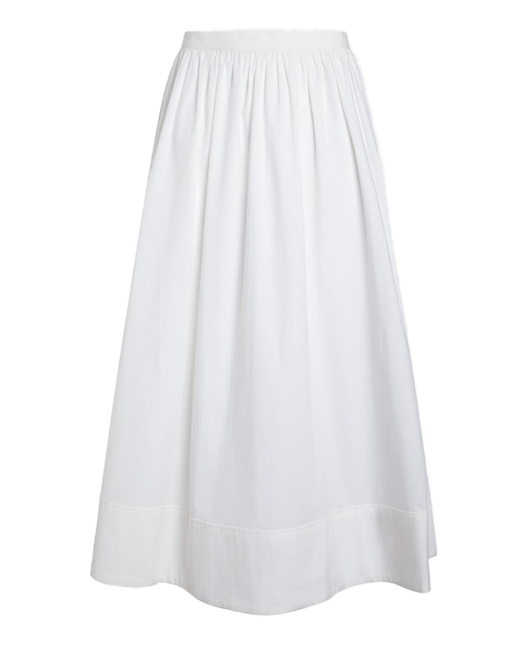 Gathered Cotton Skirt