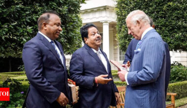 BCCI VP Rajeev Shukla presents King Charles III with book on partition; reveals conversation with the monarch | Cricket News