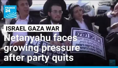 Netanyahu under mounting political pressure after party quits • FRANCE 24 English