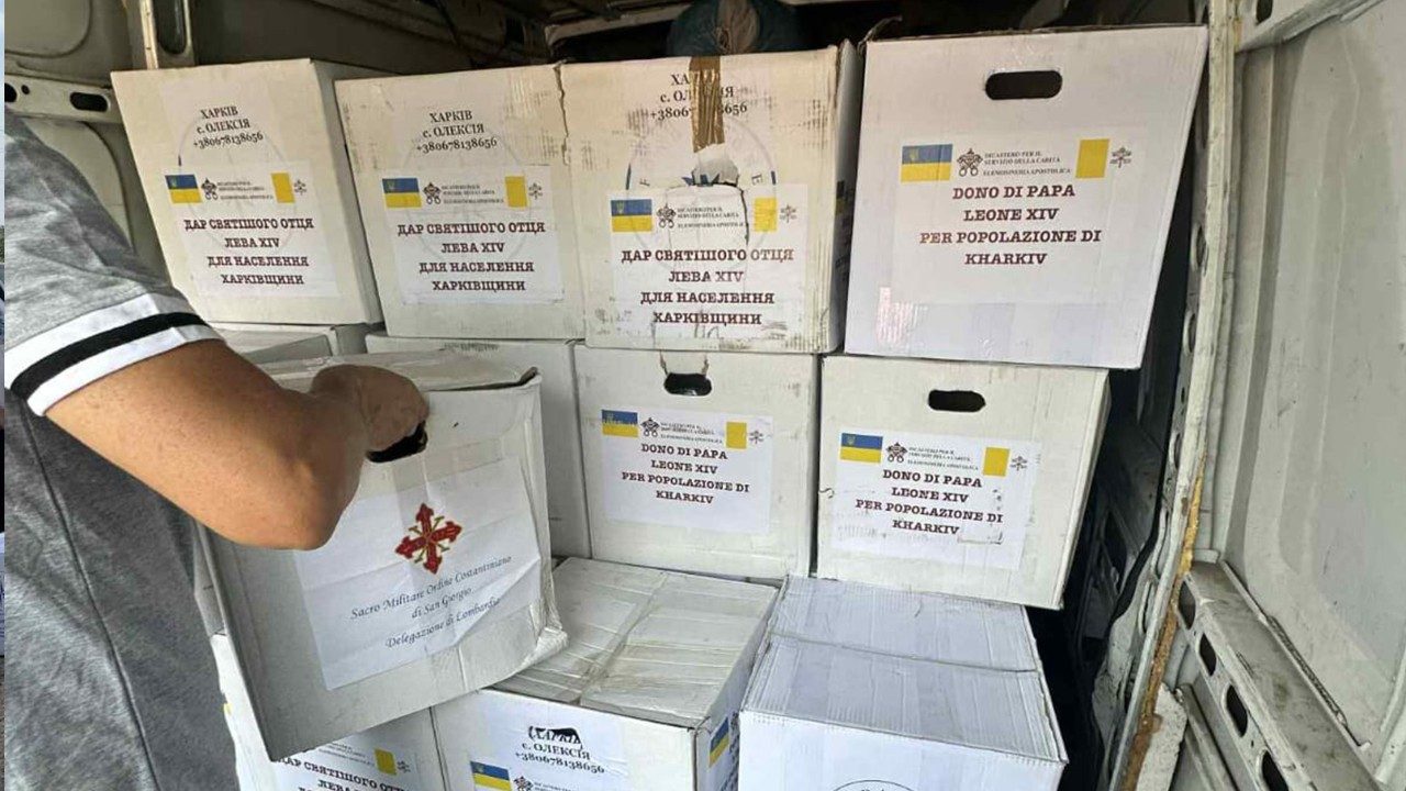 Pope Leo XIV sends food to families in bomb-struck Kharkiv